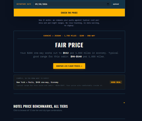 Fair Price verdict